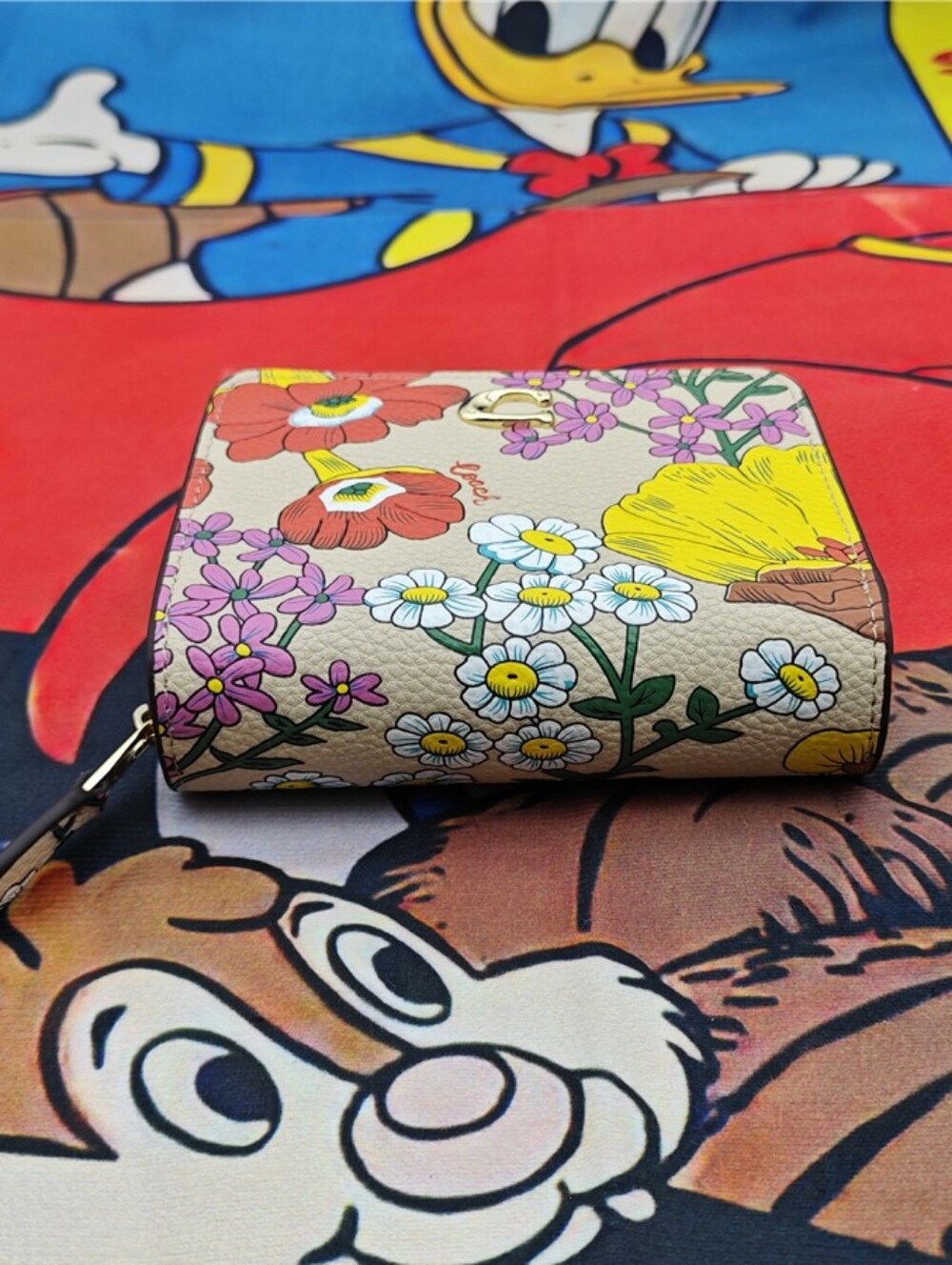 Coach Floral Zip Wallet - Picture 5 of 12